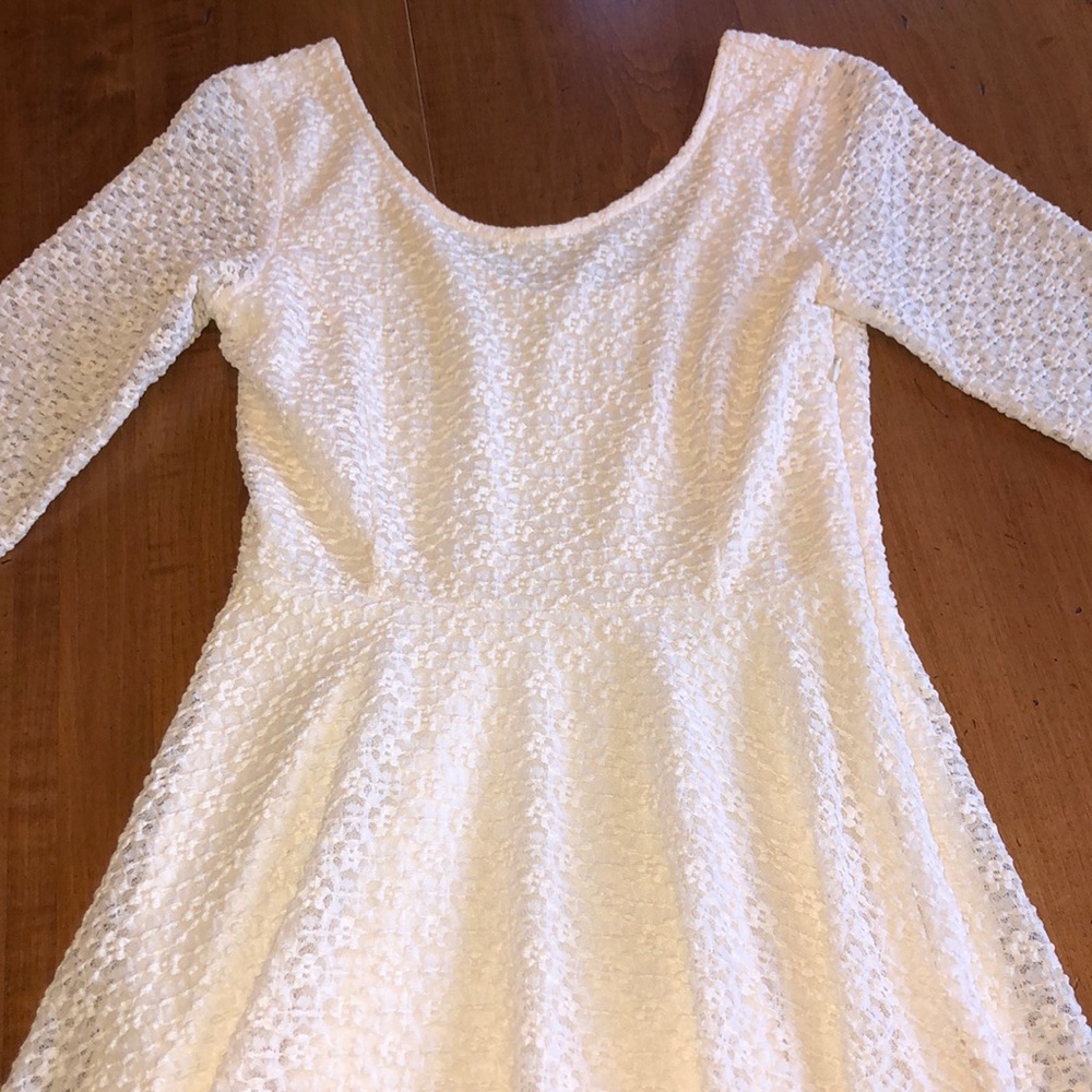 Off- White Lace Dress
